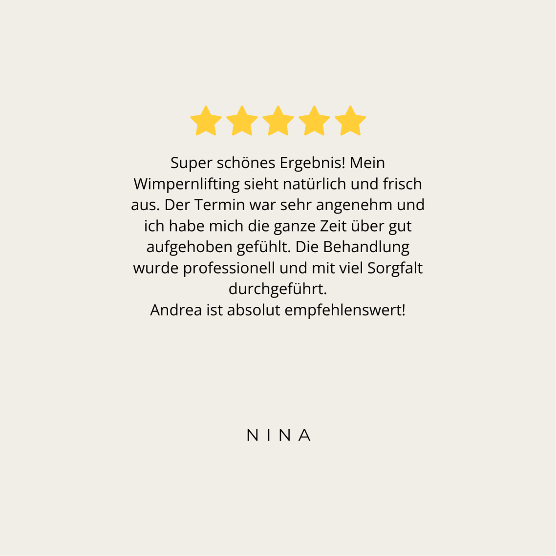 Feedback Wimpernlifting in Grevenbroich