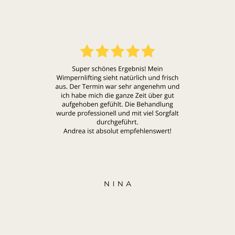 Feedback Wimpernlifting in Grevenbroich