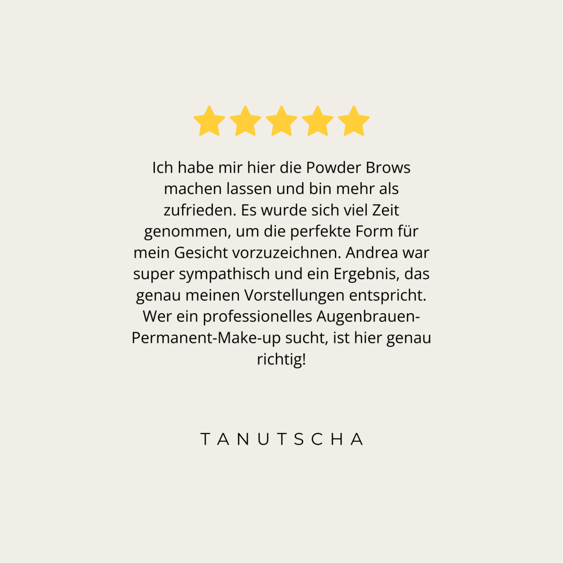 Kundenbewertung zu Powder Brows mit Cover-up